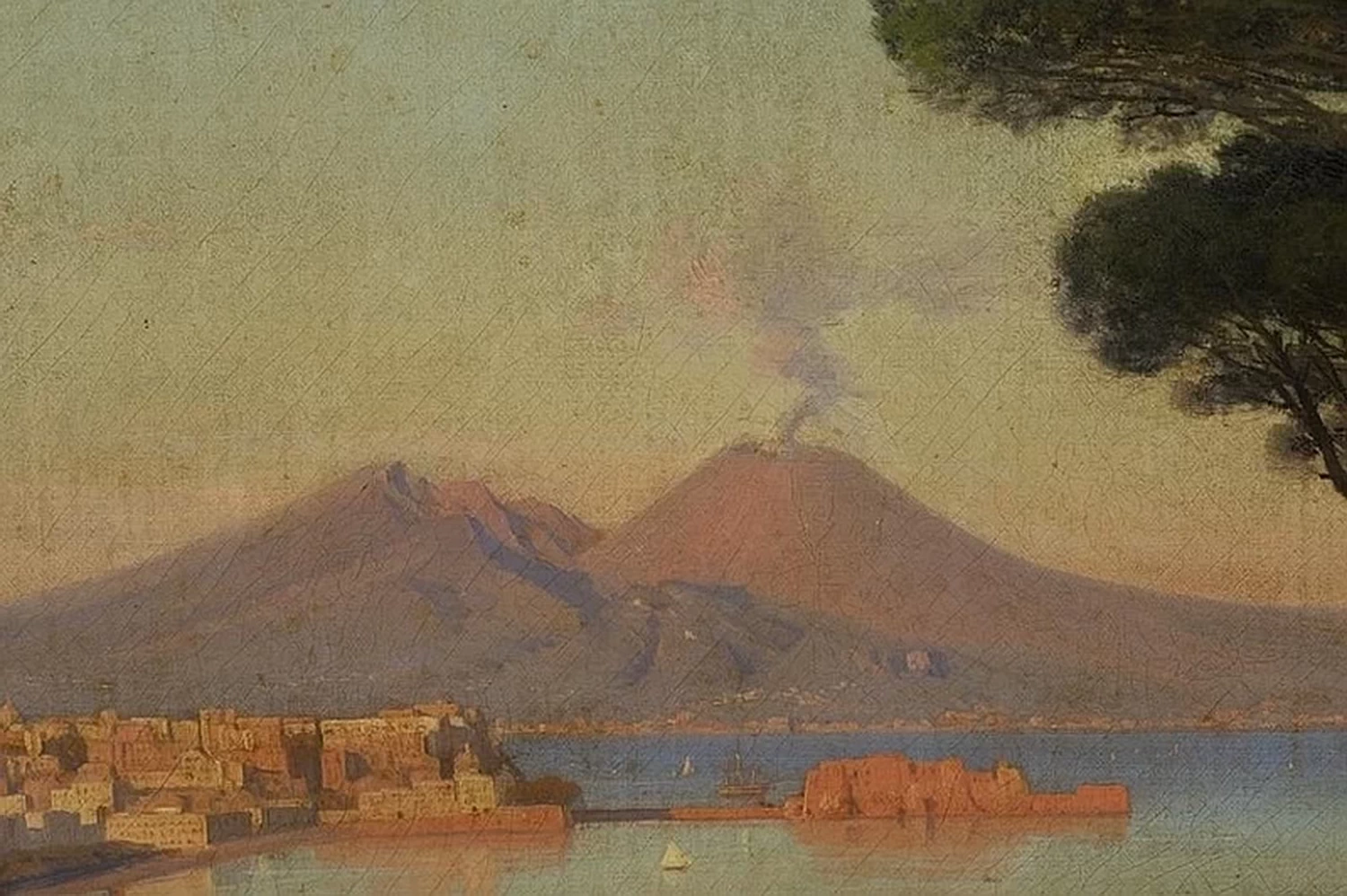 Il Vesuvio a Napoli - dettaglio